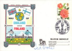 Ted Croker signed England Vs Finland 13th October 1976 official Football Association cover. Postmark