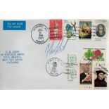 Harvey Smith signed USA cover. Mailed and franked in Harvey and Smith in the USA. Good condition.