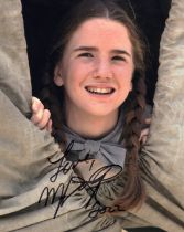 Little House of the Prairie 80's TV series 8x10 photo signed by actress Melissa Gilbert, who