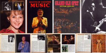 Country Music collection of 2 books signed by some artists who are featured including names of