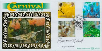 Benjamin Zephaniah signed London Celebrations FDC. 25/8/98 London W11 postmark. Good condition.