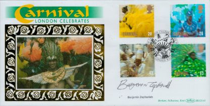 Benjamin Zephaniah signed London Celebrations FDC. 25/8/98 London W11 postmark. Good condition.