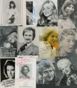 TV/Film collection 12 assorted signed photos include some good names such as Hilary Tindall, Vicki