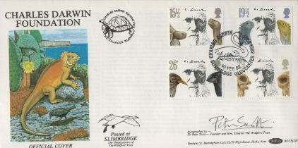 Peter Scott signed Charles Darwin FDC. 10/2/82 Slimbridge postmark. Good condition. All autographs