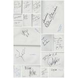 Entertainment Autograph book with signatures such as Geoffrey Hughes, Allen Christie, Roy Hudd,