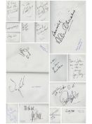 Entertainment Autograph book with signatures such as Geoffrey Hughes, Allen Christie, Roy Hudd,