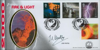 John Kettley signed Fire and Light FDC. 1/2/00 Edinburgh postmark. Good condition. All autographs