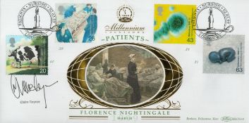 Claire Rayner signed Patients FDC. 2/3/99 London W1 postmark. Good condition. All autographs come