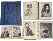 Entertainment Vintage collection of unsigned promo photos displayed in photo binder 1 photo signed