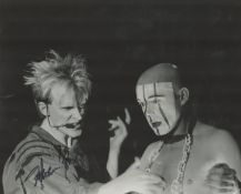 Howard Jones signed 10x8 inch original vintage black and white photo. Good condition. All autographs