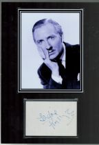 Leslie Phillips 1924-2022 Carry On Actor Signed Album Page With Mounted 12x17 Photo. Good condition.