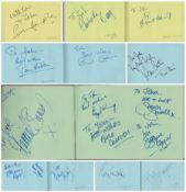 Entertainment Autograph book with signatures such as Alan Curtis, Sue Hodge, Sharon Small, Tony