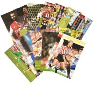 Football collection of 11 signed 12x8 inch colour photos. Good condition. All autographs come with a
