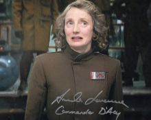 Star Wars The Last Jedi 8x10 photo signed by actress Amanda Lawrence as Commander D'Acy. Good