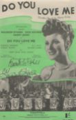 Maureen O'Hara signed Do You Love 10x6 inch music score sheet. Good condition. All autographs come