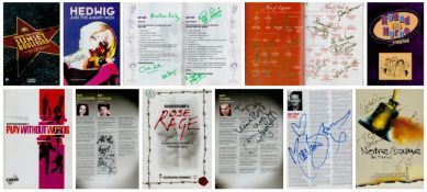 Theatre programme collection of 6 signed programmes. Signatures such as Matthew Bourne, Kathryn