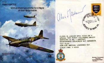 WWII Flown FDC signed by Air Vice-Marshal Alec Maisner. Date Stamped 10th March 1986. Good