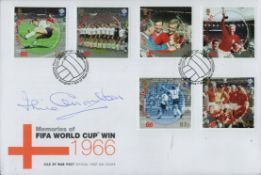 Jack Charlton signed Memories of FIFA World Cup win 1966 FDC PM First Day of Issue 02.05.06