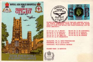 Aviation Flown FDC RAF Hospital Ely Freedom of the City of Ely 23rd September 1977. Date Stamped