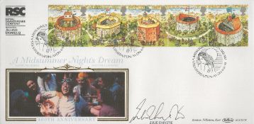 Julie Christie signed Midsummers Night Dream FDC. 8/8/95 Stratford upon Avon postmark. Good