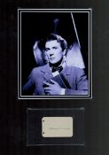 Michael Redgrave 1908-1985 Actor Signed Album Page With Mounted 12x17 Photo. Good condition. All