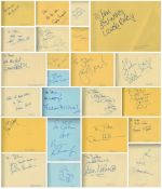 Entertainment Autograph book with signatures such as Nicholas Parsons, Syd Little, Eddie Large,