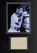 Eddie Cantor 1892-1964 Actor Signed Album Page With Mounted 12x17 Photo. Good condition. All