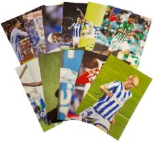 Football collection of 11 signed 12x8 inch colour photos. Good condition. All autographs come with a