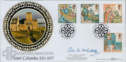 Rt Rev John Mcindoe signed FDC. 11/3/97 Isle of Iona postmark. Good condition. All autographs come