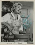 Alice Faye signed 10x8 inch vintage black and white "State Fair" promo photo. Good condition. All