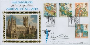 The Rev Dr John A Simpson signed FDC. 11/3/97 Canterbury postmark. Good condition. All autographs