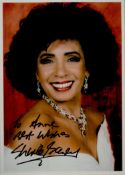 Shirley Bassey signed Colour Photo 7x5 Inch. Good condition. All autographs come with a
