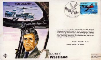 Aviation Flown FDC of Ron Gellatly OBE. Date Stamped 28th July 1979. Good condition. All