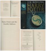 Harry Potter and the Deathly Hallows hard back book 1st edition published in 2007 by Bloomsbury