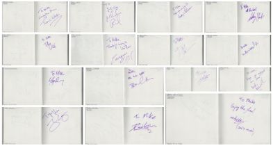 Entertainment Autograph book with signatures such as Robin Gniver, Eamonn O'Dwyer, Ben Thompson,