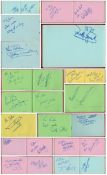 Entertainment Autograph book with signatures such as Willobhy Gray, Simone Hyams, Paul Radcliffe,