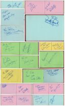 Entertainment Autograph book with signatures such as Willobhy Gray, Simone Hyams, Paul Radcliffe,