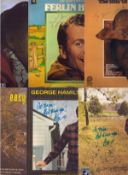 Country Music collection of 6 signed 33rpm vinyl album sleeves with discs of Ferlin Husky and George