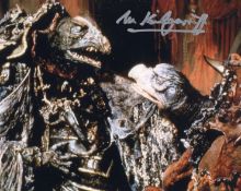 The Dark Crystal cult fantasy movie 8x10 photo signed by Michael Kilgarriff as SkekUng. Good