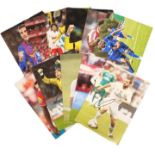 Football collection of 11 signed 12x8 inch colour photos. Good condition. All autographs come with a