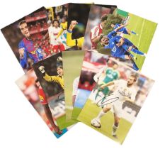 Football collection of 11 signed 12x8 inch colour photos. Good condition. All autographs come with a