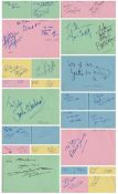 Entertainment Autograph book with signatures such as Barry Howard, Victor Spinetti, Christine