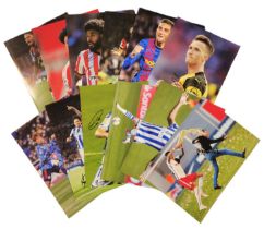 Football collection of 11 signed 12x8 inch colour photos. Good condition. All autographs come with a