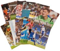 Football collection of 11 signed 12x8 inch colour photos. Good condition. All autographs come with a