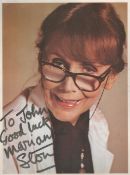 Marianne Stone signed 10x8 inch colour photo. Dedicated. Good condition. All autographs come with