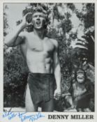 Denny Miller 1934-2014 Actor Signed Tarzan 8x10 Photo. Good condition. All autographs come with a