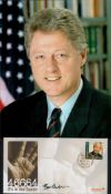 Bill Clinton signed Nelson Mandela 46664 It's in our hands commemorative FDC PM Boughton, 15.07.2008