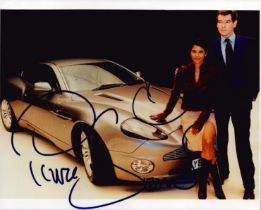 Pierce Brosnan and Halle Berry signed 10x8 inch colour James Bond photo. Good Condition. All