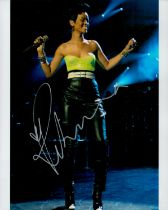 Rihanna signed 10x8 inch colour photo. Good Condition. All signed items come with our certificate of
