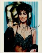 Cher signed 10x8 inch colour photo. Good Condition. All signed items come with our certificate of